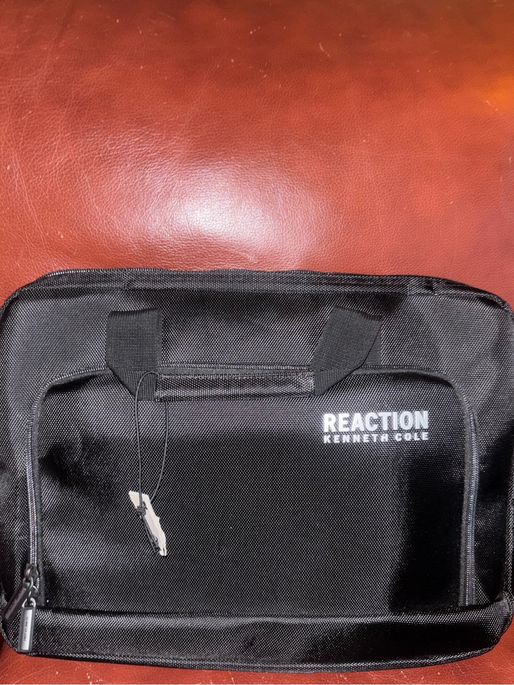 Kenneth Cole Reaction Black Laptop Briefcase with Front Pocket